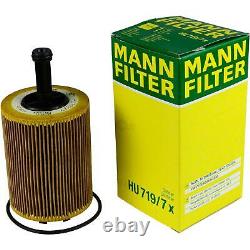 6L MANNOL 5W-30 Break Ll + Mann-Filter Pour VW Caddy III Boîte 1.9 Tdi