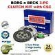 Borg N Beck 3pc Kit Embrayage Avec Csc Pour Vw Golf 1.9 Tdi 4motion 2000-2005