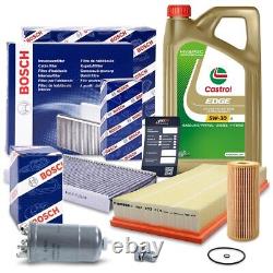 Bosch Kit De Révision B+5l Castrol 5w-30 LL Pour Vw Bora Golf 4 1j 1.9 Tdi Sdi