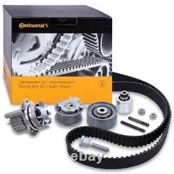 Contitech Kit De Distribution + Pompe Eau Pour Vw Golf 5 1k 2.0 Tdi