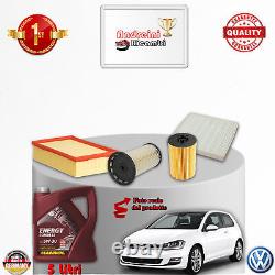 Filtres Kit D'Entretien + Huile Xvw Golf VII 2.0 Tdi 81KW 110CV Partir 2013