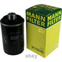 Huile moteur 5L MANNOL Diesel Tdi 5W-30 + Mann-Filter Skoda Superb 3T4