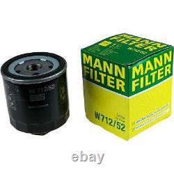 Huile moteur 5 L MANNOL Diesel TDI 5W-30+MANN-FILTER Paquet de filtre VW Golf