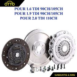 KIT 4 PIECES VOLANT MOTEUR RIGIDE pour TOURAN 1.9 TDI 90 105 SUPERB GOLF 835035