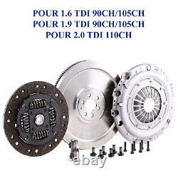 KIT 4 PIECES VOLANT MOTEUR RIGIDE pour TOURAN 1.9 TDI 90 105 SUPERB GOLF 835035