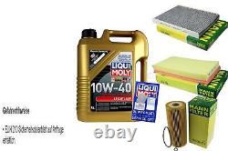 KIT D'INSPECTION FILTRE LIQUI MOLY ÖL 5L 10W-40 pour VW Golf IV 1J1 1.9 TDI