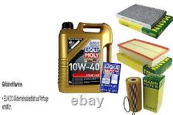 KIT D'INSPECTION FILTRE LIQUI MOLY ÖL 5L 10W-40 pour VW Golf IV 1J1 1.9 TDI