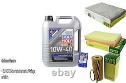 KIT D'INSPECTION FILTRE LIQUI MOLY ÖL 5L 10W-40 pour VW Golf IV 1J1 1.9 TDI
