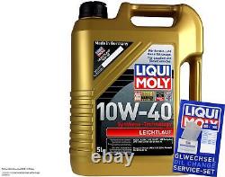 KIT D'INSPECTION FILTRE LIQUI MOLY ÖL 5L 10W-40 pour VW Golf IV 1J1 1.9 TDI