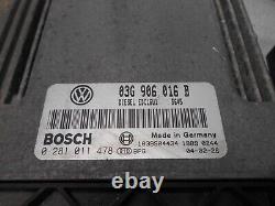 Kit Chiave ECU VW Golf V 1.9 TDI 77kw 105cv BKC 2005 03G906016B 0281011478