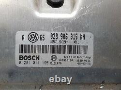 Kit démarrage Volkswagen Golf 4 IV 1.9Tdi 100ch 4X4 moteur ATD boite manue 6V