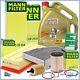 Mann-filter Kit De Révision B+5l Castrol 5w-30 Ll Pour Vw Golf Plus 1.9 2.0 Tdi