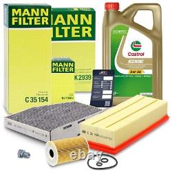 Mann-filter Kit Révision+5l Castrol 5w-30 LL Pour Vw Golf 5 1k Sharan 7n 2.0 Tdi