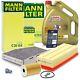 Mann-filter Kit Révision+5l Castrol 5w-30 Ll Pour Vw Golf 5 1k Sharan 7n 2.0 Tdi