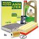 Mann-filter Kit Révision + 5l Castrol 5w-30 Ll Pour Vw Golf 6 5k Aj 1.6 2.0 Tdi