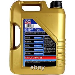Sct Inspection Set Liqui Moly Longlife 7L 5W-30 pour VW Golf IV Variant 1.9 Tdi