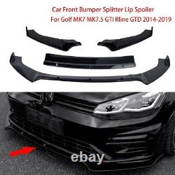 VW Golf MK7.5 R GTD Gti TSI Tdi Avant Séparateur Spoiler Bague Corps Kit