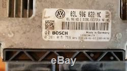VW Golf VI (6) 2.0 TDI 110 cv Kit démarrage ECU set Bosch 03L 906 022 MC