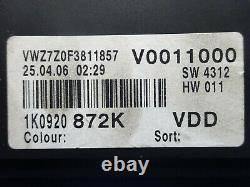 Volkswagen Golf 5 1.9 Tdi 105cv Kit Calculateur Moteur 0281013226 03g906021 Kh