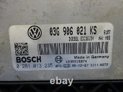 Volkswagen Golf 5 Plus 2.0 Tdi Kit Calculateur Moteur 0281013235 03g906021ks