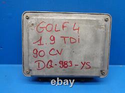 Vw Golf 4 1.9 Tdi Kit Calculateur Moteur 0281001611 038 906 018 D 038906018d