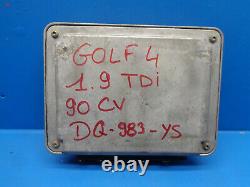 Vw Golf 4 1.9 Tdi Kit Calculateur Moteur 0281001611 038 906 018 D 038906018d