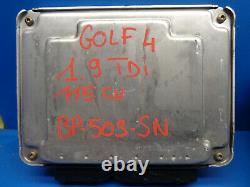 Vw Golf 4 1.9 Tdi Kit Calculateur Moteur Bosch 0281010302 038906019 Cj