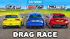 Vw Golf Gtd V Bmw 120d V Skoda Octavia Vrs Drag Race